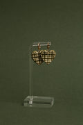 Gingham Heart Hoops