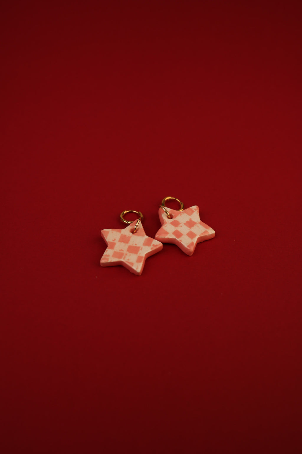 Checkered Star Hoops