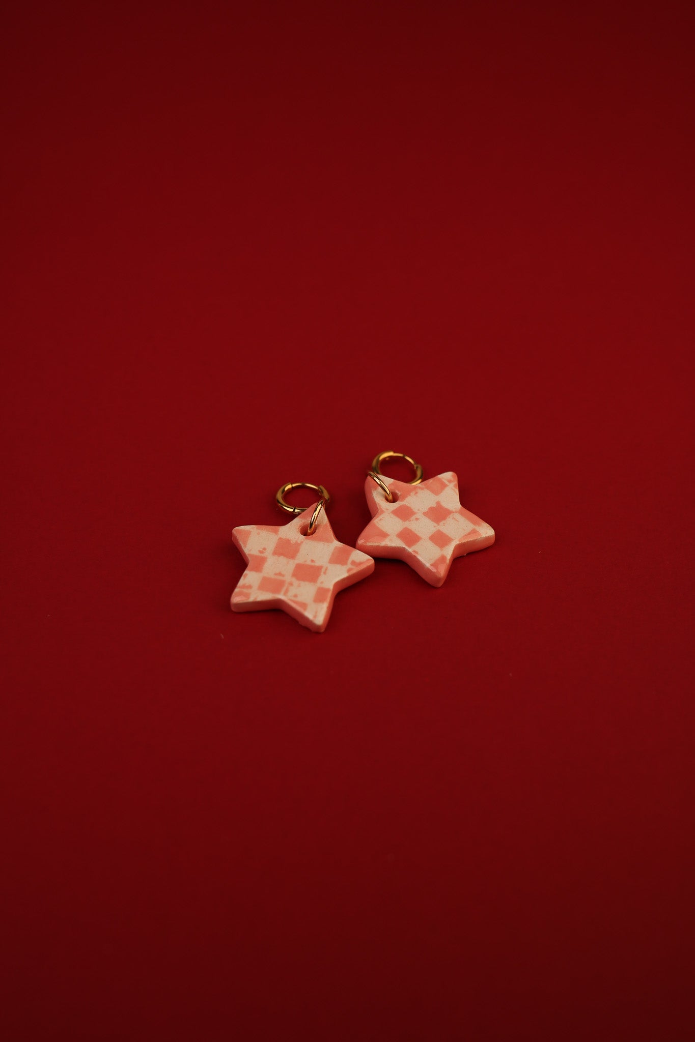 Checkered Star Hoops